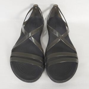 Crocs Women Isabella  Strappy Comfort Jelly Summer Beach Slip-on Slide Size 7